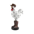 Rooster Garden Statue Outdoor and Indoor Resin Farm Animal Decorative Figurine for Yard Patio Lawn and Home