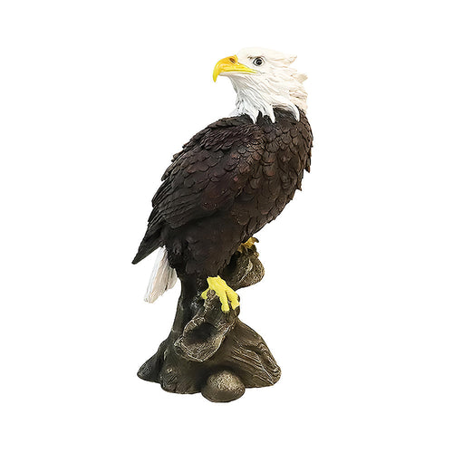 Bald Eagle Garden Statue for Outdoor Decor Animal Sculpture for Patio Porch Yard and Home 12.99 Inch Tall
